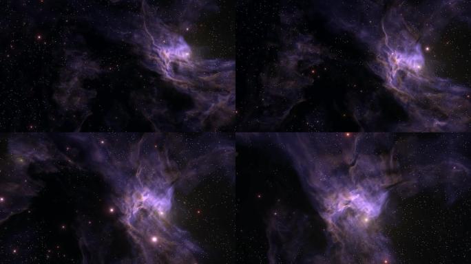 三维深空星云背景宇宙银河系科普