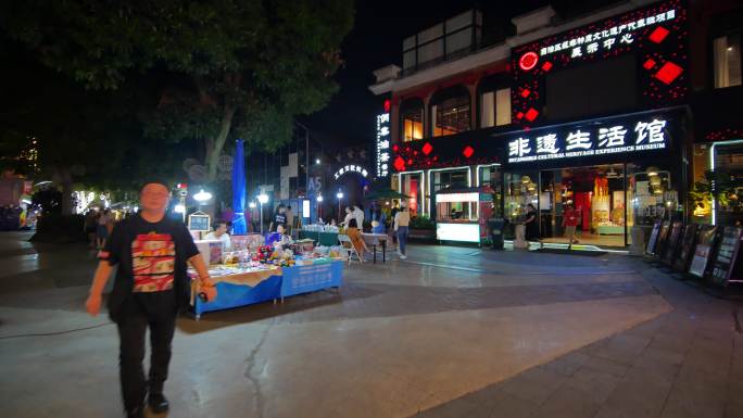 街头路边摊地摊经济市井集市街景夜市