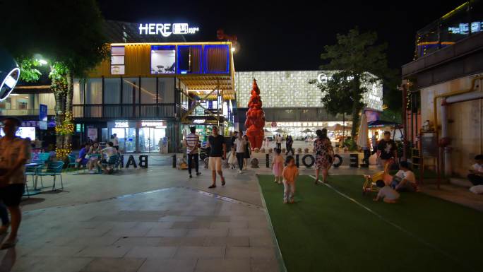 街头逛街路边摊市井集市街景夜市夜店