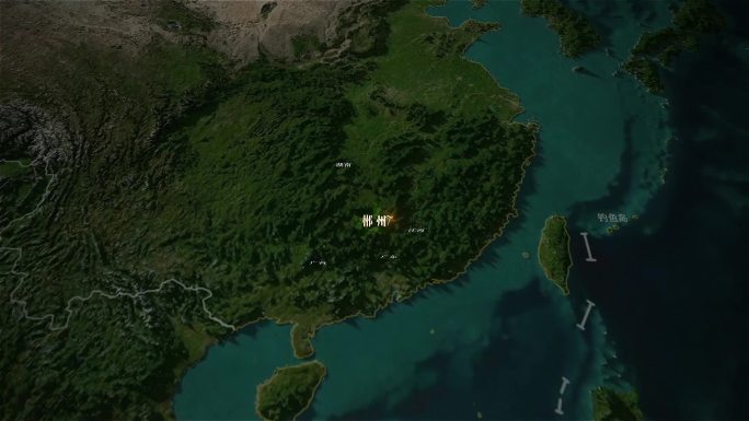 郴州地形图