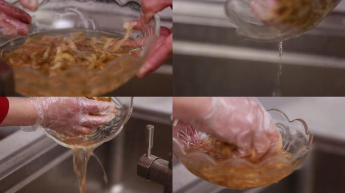 【镜头合集】清洗榨菜脱盐去除亚硝酸盐