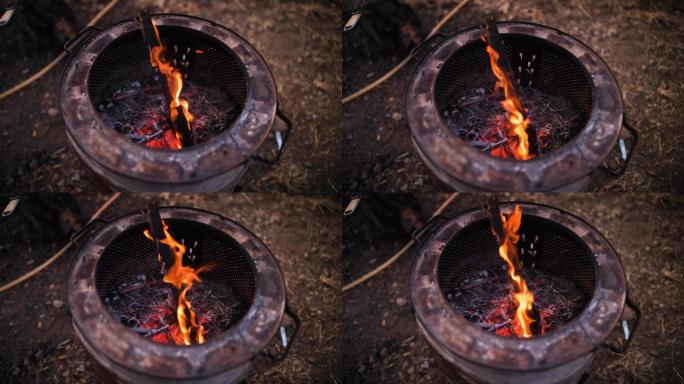户外烧烤架生火火炉