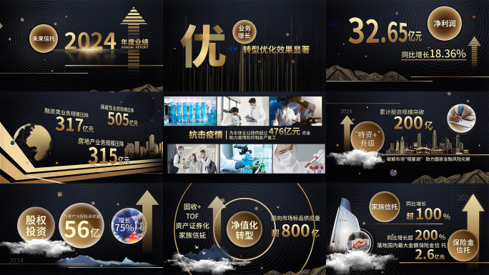 企业年报 数据展示 工作汇报 业绩发布