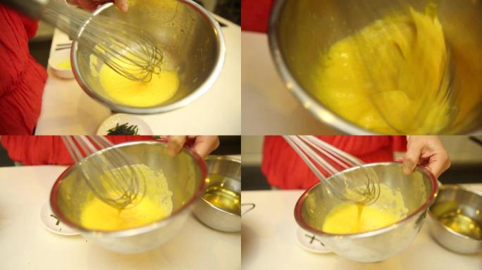 【镜头合集】打蛋器搅拌鸡蛋液  (2)