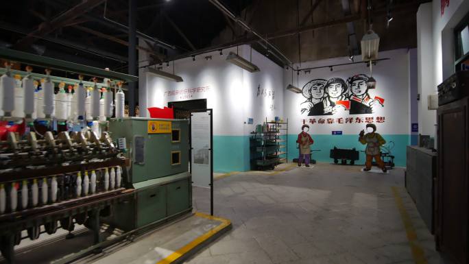 六七十年代棉纺厂绢纺厂老式厂房车间博物馆