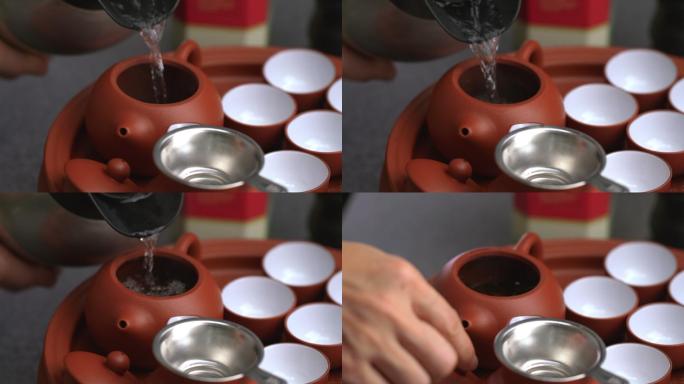 中国古董茶，供饮用。