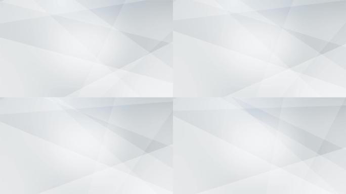 【4K】白色多边形几何简洁背景_素材