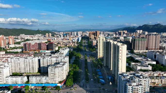 云南文山市航拍