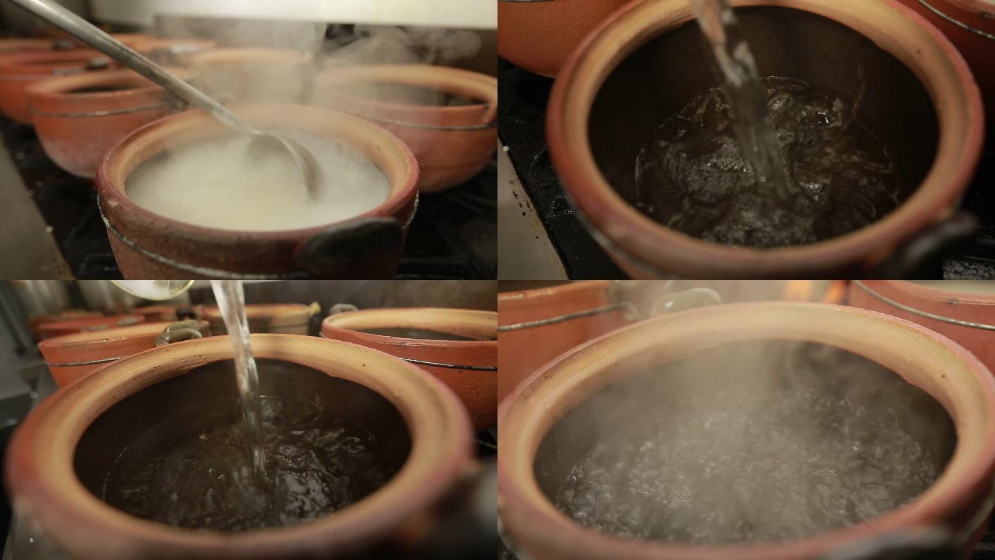 【镜头合集】砂锅煮水准备熬粥