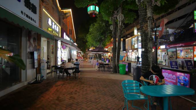 街头逛街路边摊市井集市街景夜市夜店