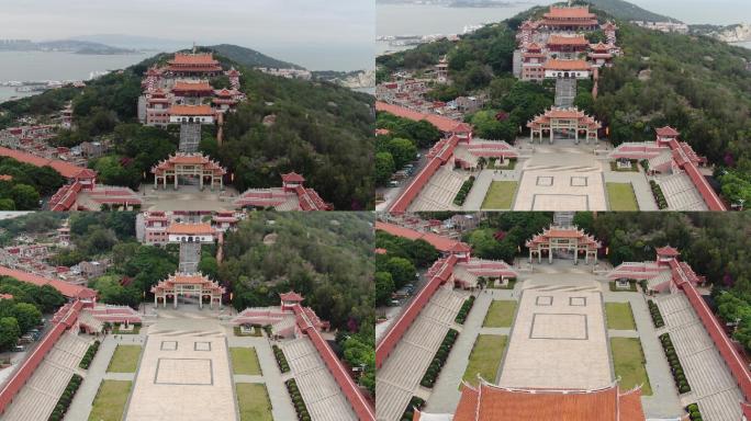 福建 湄洲岛 全景 鸟瞰 5A 景区