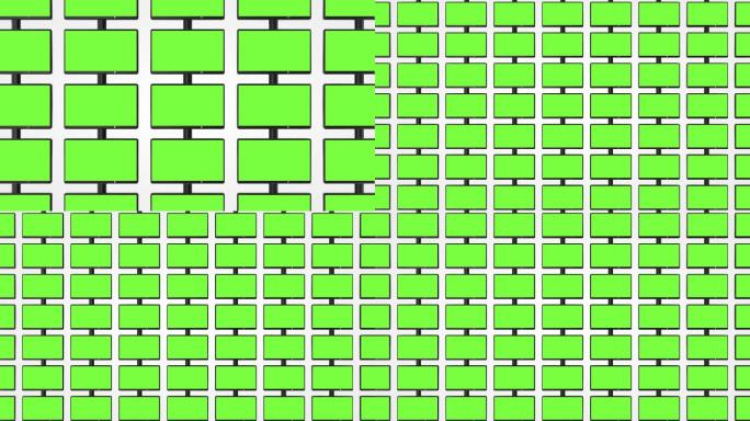 多屏幕色度键绿幕抠像显示器
