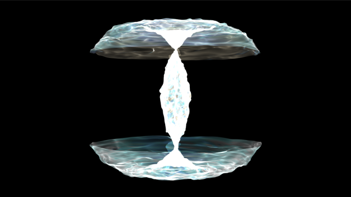水流元素蘑菇伞水元素视频装饰素材下载