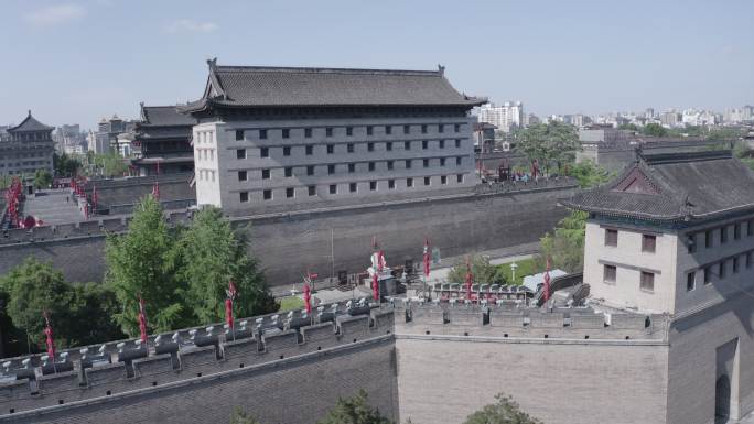 西安 永宁门 南门 城市 车流