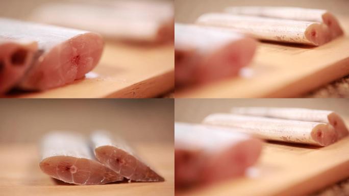 【镜头合集】带鱼肉厚对比横截面  (2)