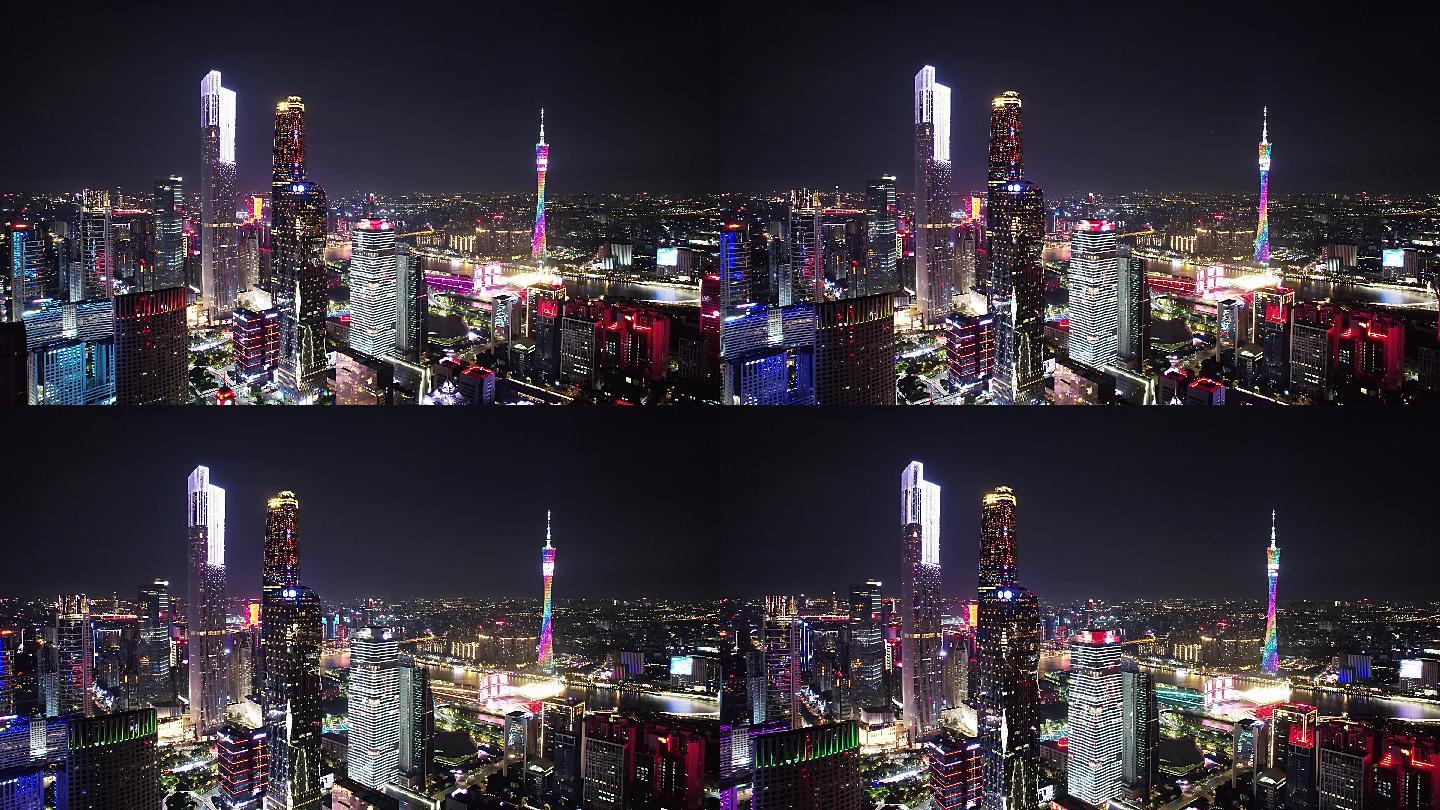 广州珠江新城现代城市之夜