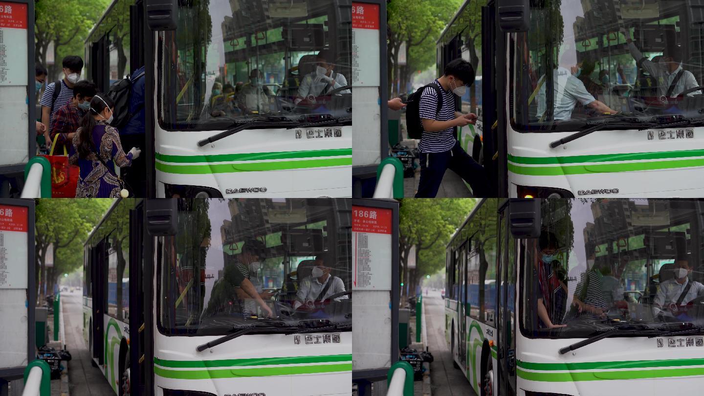 上海公交 公交车 公交车  4K 25帧