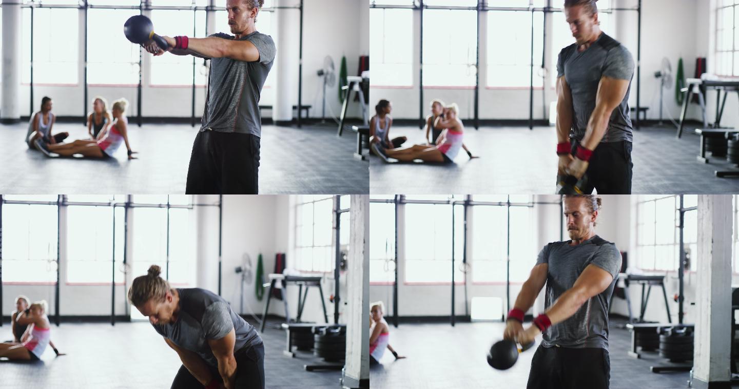 摆动以获得力量体能训练肱二头肌臂力强化胸