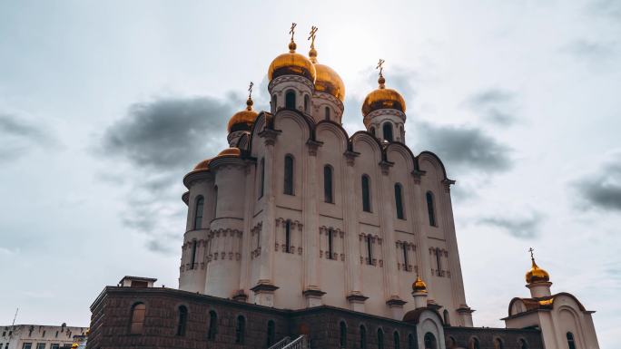 俄罗斯堪察加半岛圣三一正统教堂的后堂。