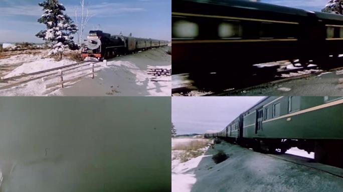 50年代绿皮火车-北大荒