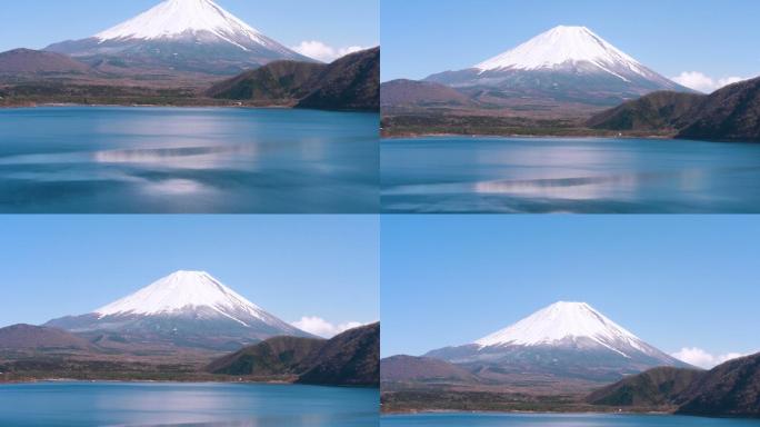 富士山离朔矶湖；移位运动