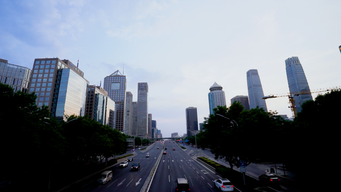 疫情下的北京2022繁华街道CBD