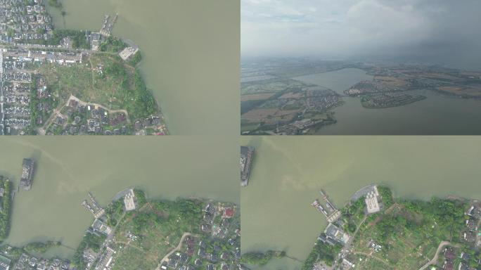 雨后 彩虹 湖面 同里 苏州 吴江同里湖