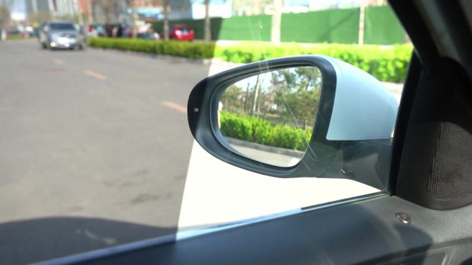 【镜头合集】路面交通安全后视镜倒车影像