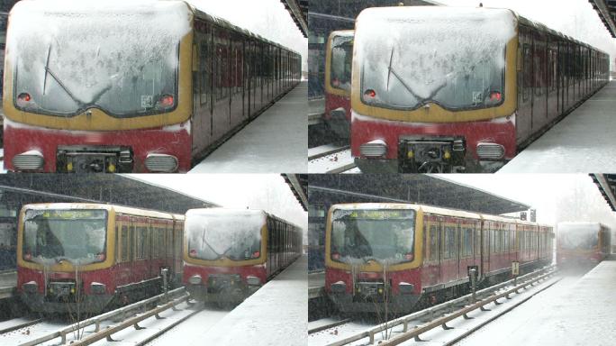 冬季列车雪天雪季