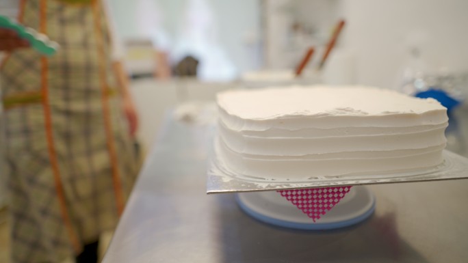 蛋糕的特写镜头甜品美食西式