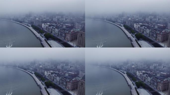 上海外滩 阴天 城市压迫