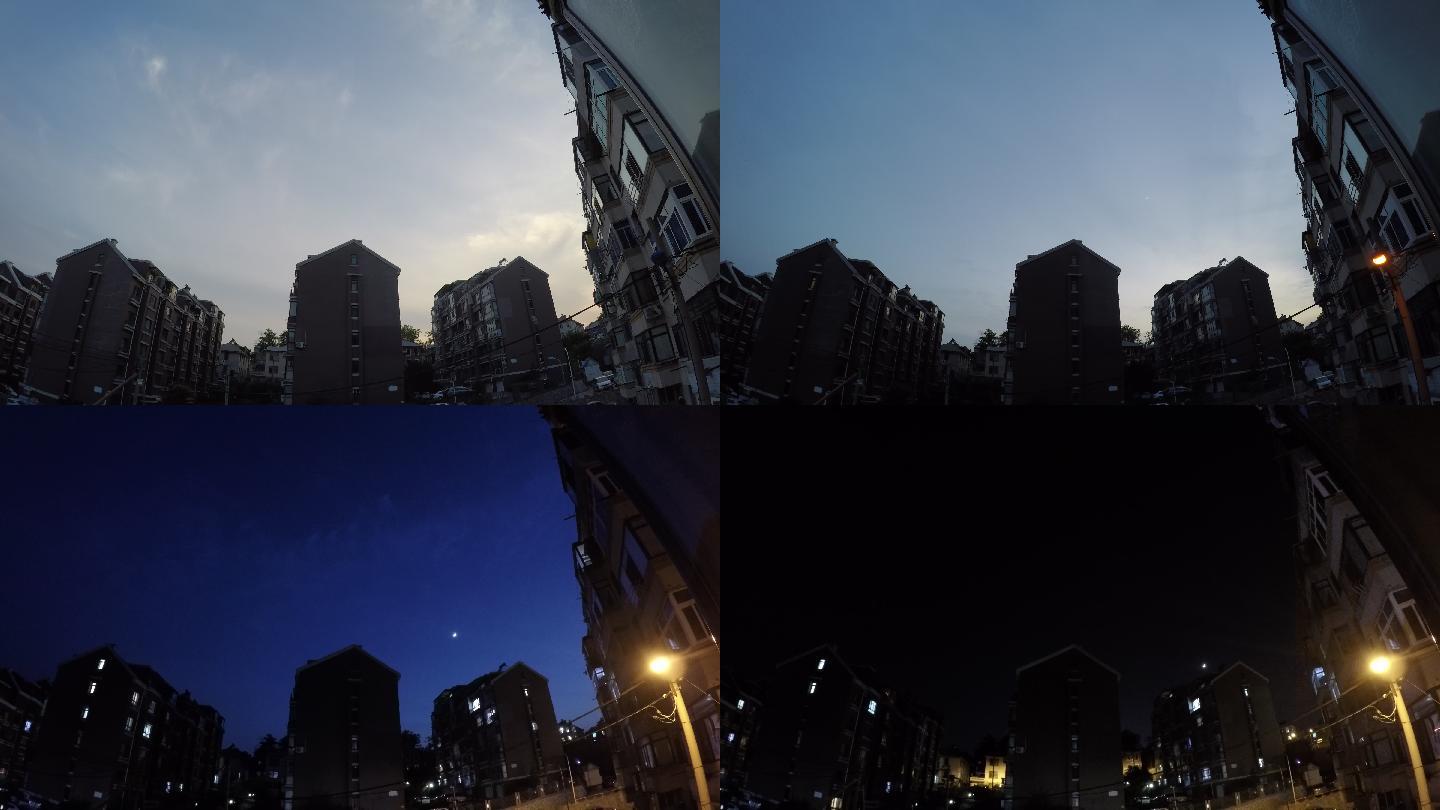 hdr4K延时视频 滨城的天空 日转夜