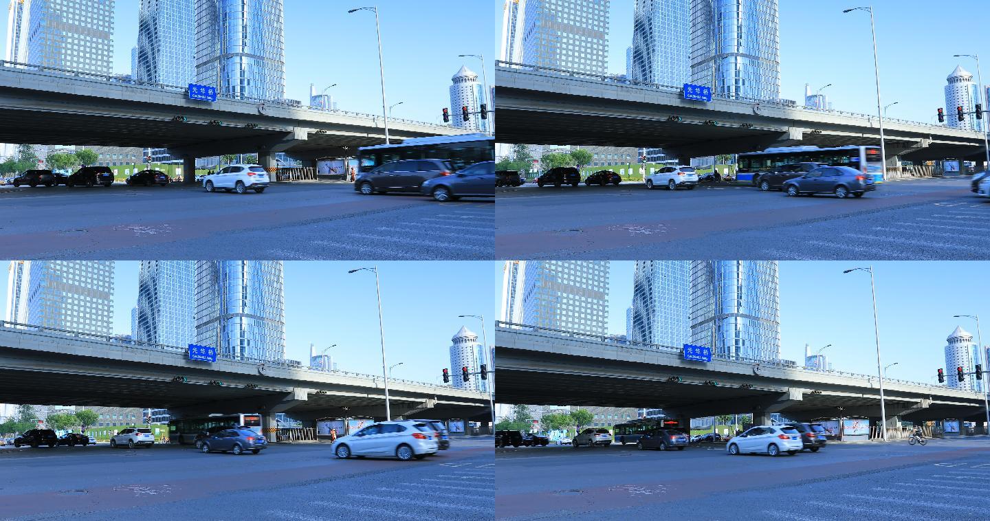 北京 光华桥 CBD 车流