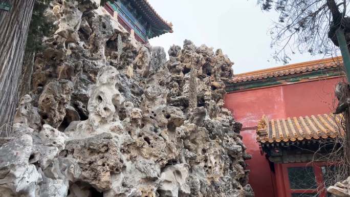 【镜头合集】故宫御花园假山石千石山后宫