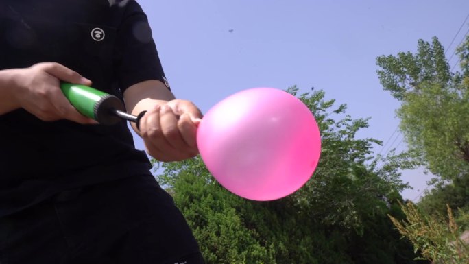【镜头合集】吹气球打气球节日庆祝不止