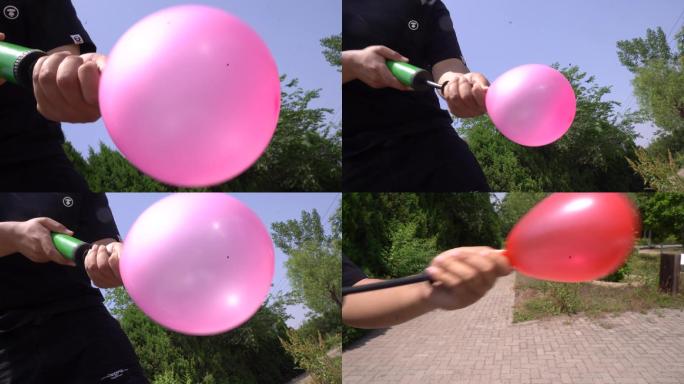 【镜头合集】吹气球打气球节日庆祝不止