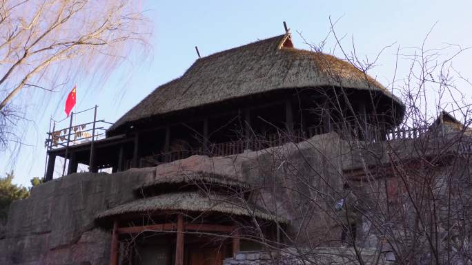 【镜头合集】佤族建筑风格少数民族房屋