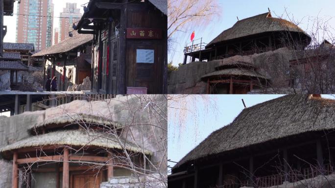 【镜头合集】佤族建筑风格少数民族房屋