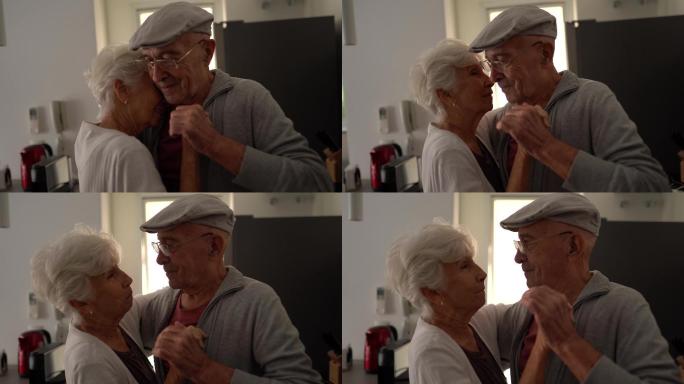 老年夫妇在家跳舞老年乐老年人跳舞广场舞