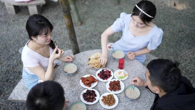 益阳市民吃早茶擂茶合集