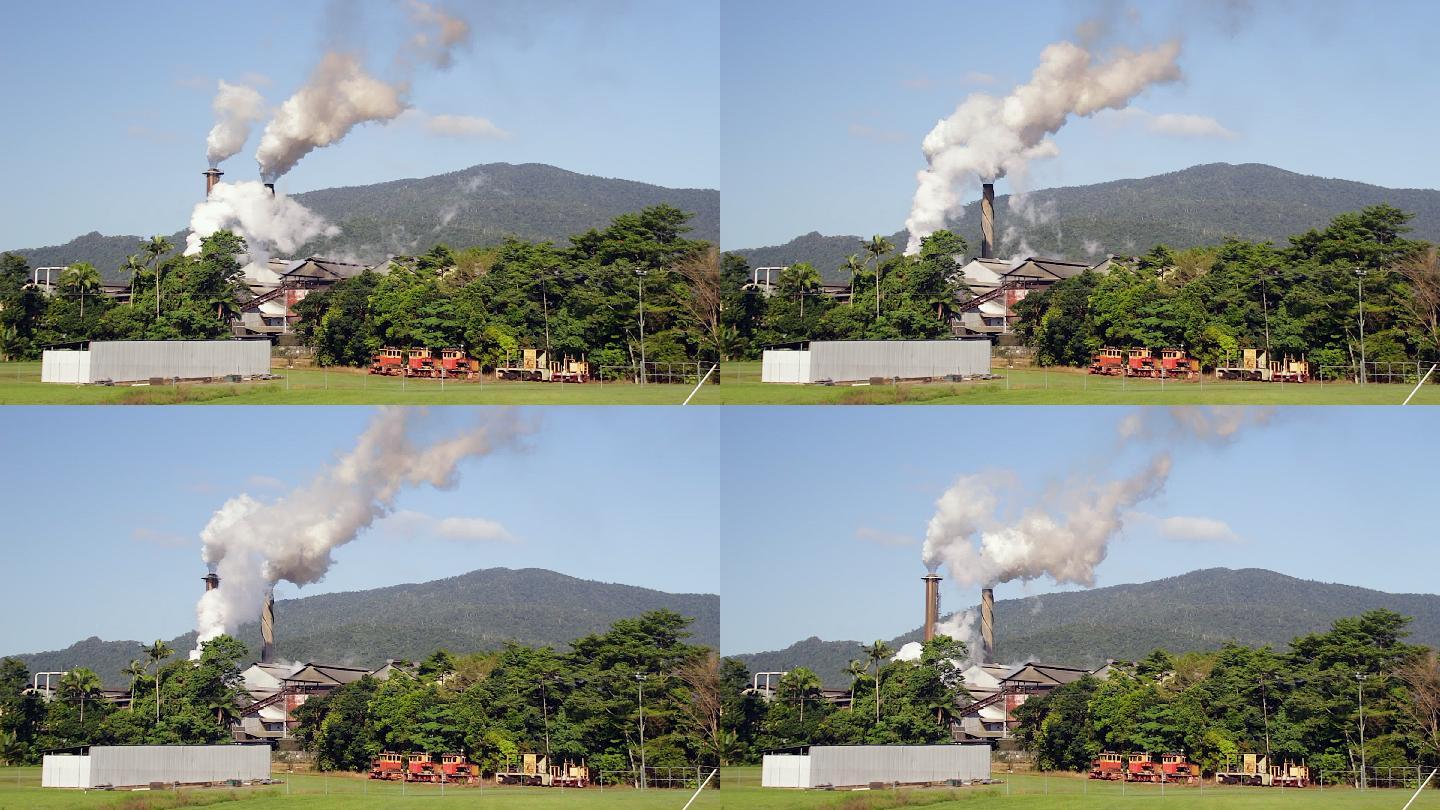 昆士兰北部热带地区一家糖厂烟囱造成的空气污染
