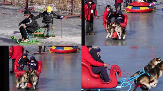 【镜头合集】冰雪嘉年华冰车学车紫竹院