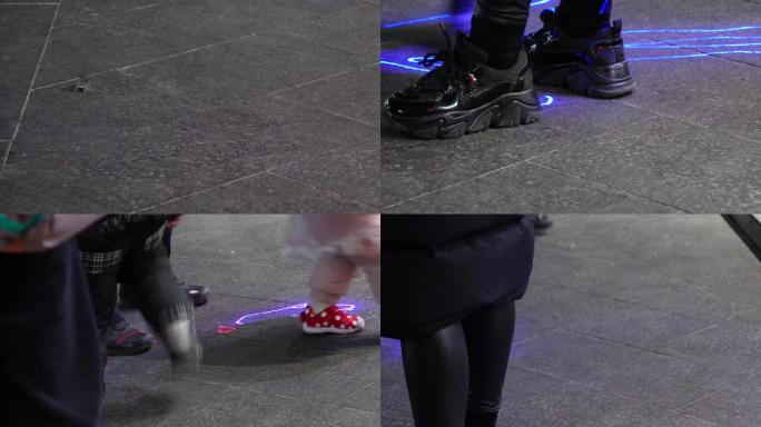 【镜头合集】激光画广告霓虹灯投影画