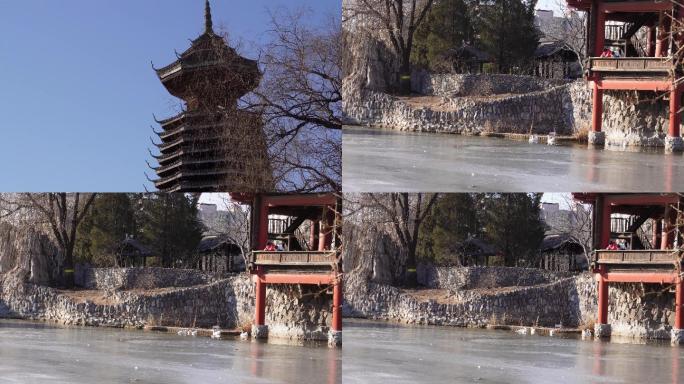 【镜头合集】民族园侗族侗寨建筑风格少数