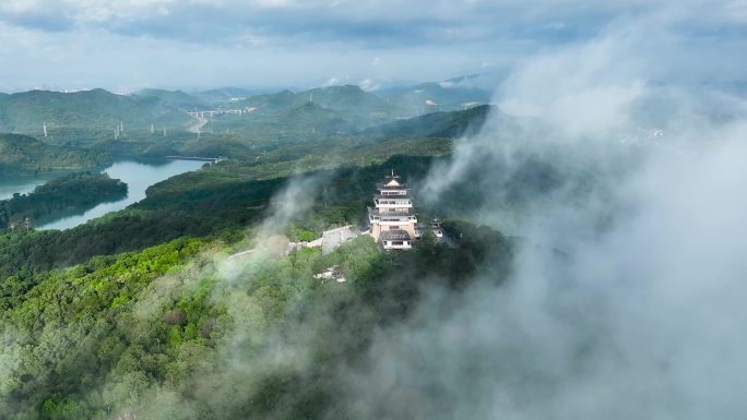 【4K】惠州高榜山挂榜阁云海