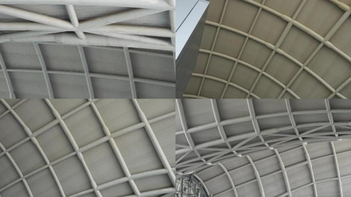 【镜头合集】现代建筑设计钢铁结构屋顶