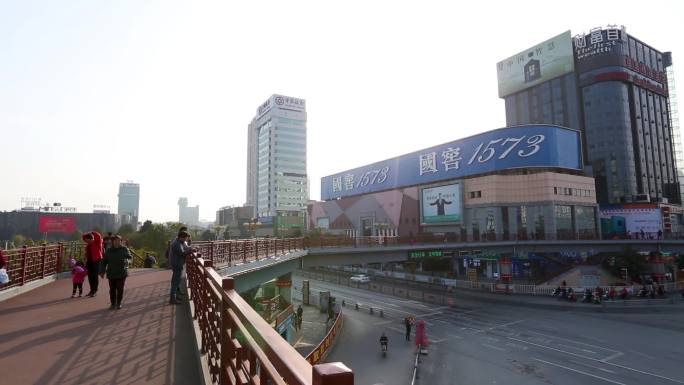 汉中市中心街景