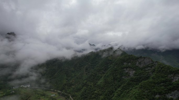 杭州临安清凉峰云海航拍