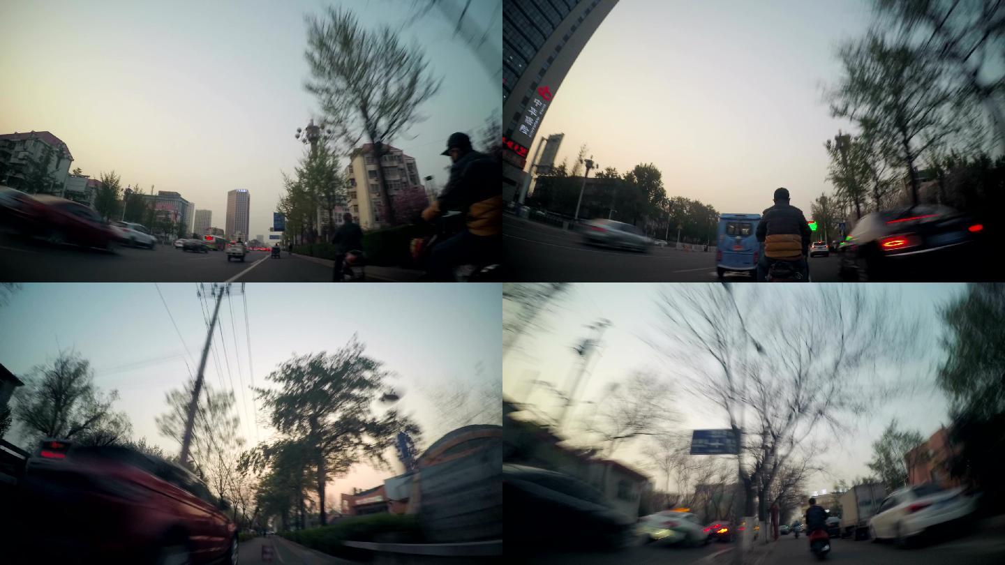 中国城市街道骑行城市漫游