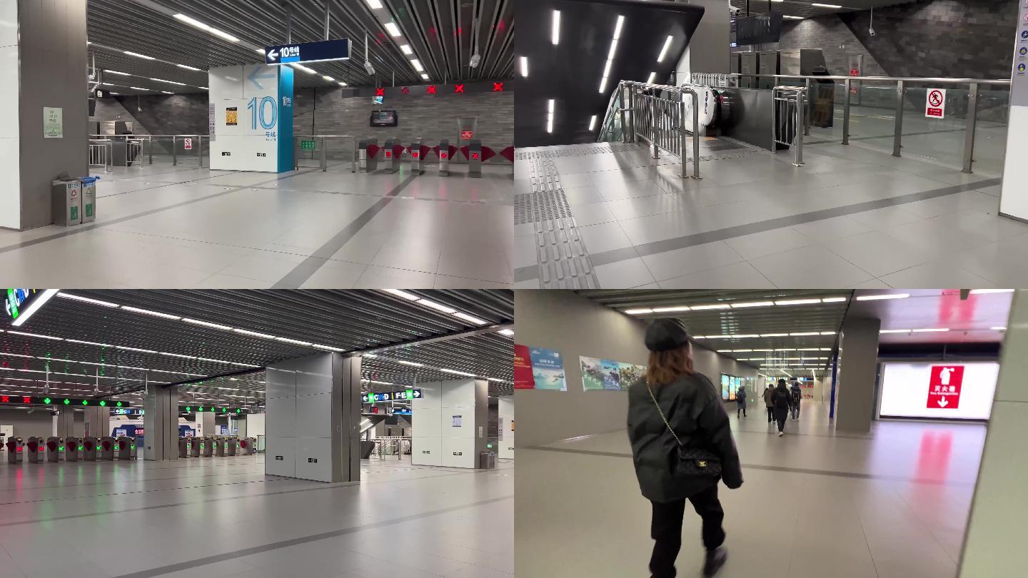 【镜头合集】现代交通地铁场景上班下班